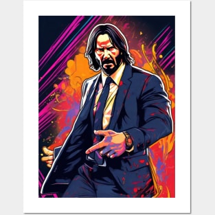 John Wick Comic book style_014 Posters and Art